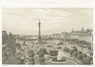 Plac Bastylii, 1878 autorstwa French School