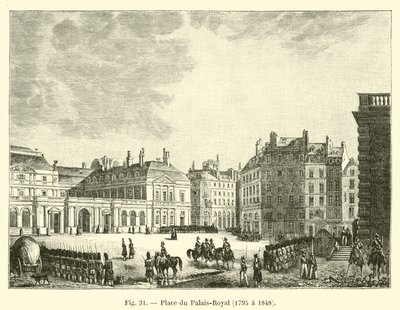 Place du Palais-Royal, 1795-1848 autorstwa French School