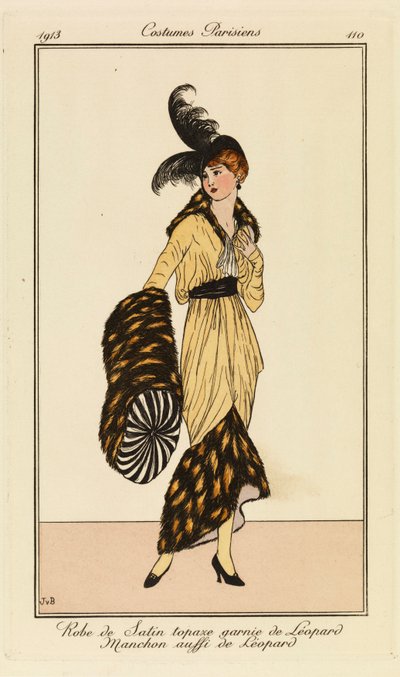 Płyta 110 z "Costumes Parisiens autorstwa French School