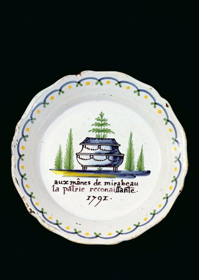 Talerz, 1791 (ceramika) autorstwa French School