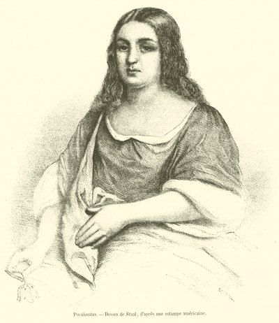 Pocahontas (grawerowanie) autorstwa French School