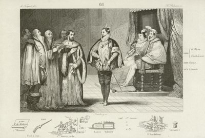 polscy ambasadorowie informujący Henryka, księcia Andegaweńskiego, że został wybrany na króla Polski, 1573 autorstwa French School