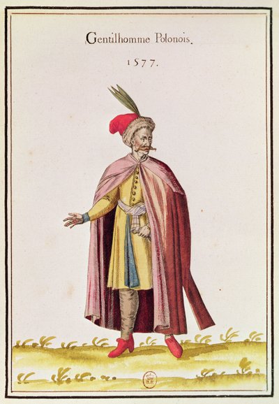 Szlachcic polski, 1577 (kolororyt) autorstwa French School