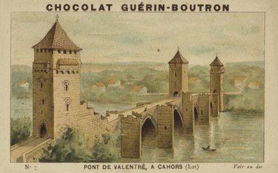 Most Valentre, w Cahors, Lot autorstwa French School