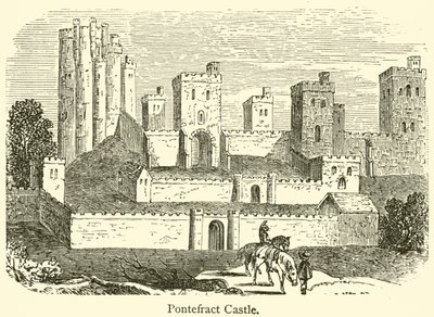 Zamek Pontefract (rycina) autorstwa French School