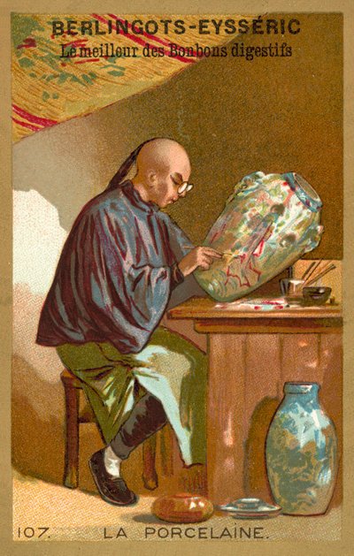 Porcelana (chromolitho) autorstwa French School