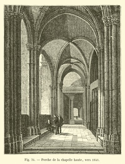 Kruchta kaplicy górnej, ok. 1840 autorstwa French School