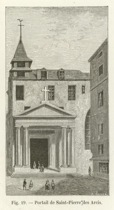 Portal Saint-Pierre des Arcis autorstwa French School