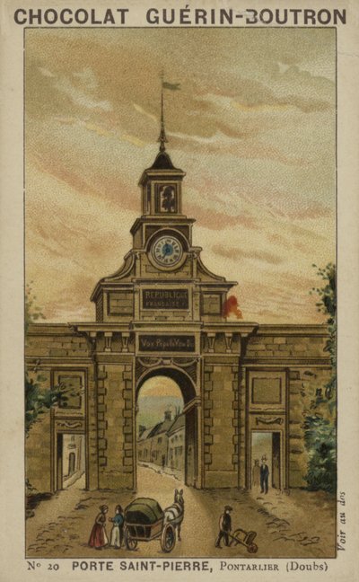 Porte Saint-Pierre, Pontarlier, Doubs autorstwa French School