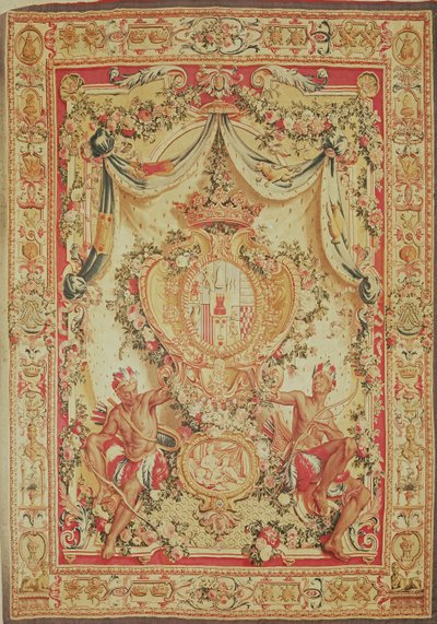 Portiere z herbem Ludwika Antoniego de Pardaillan de Gondrin, księcia Antin, fabryka gobelinów, 1708-36 autorstwa French School