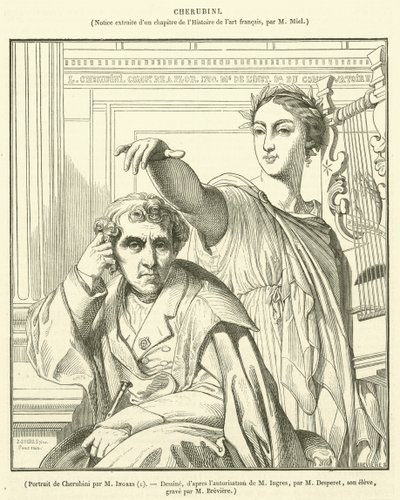 Portret Cherubiniego autorstwa French School