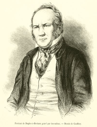 Portret grobu Duplessi-Bertaux (rycina) autorstwa French School