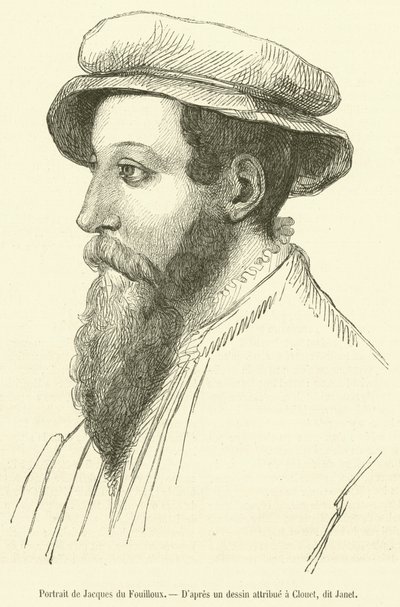 Portret Jacques du Fouilloux (rycina) autorstwa French School