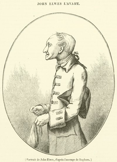 Portret Johna Elwesa (rycina) autorstwa French School