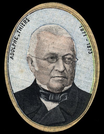 Portret Adolphe Thiers (1797-1877), prezydenta Republiki Francuskiej. autorstwa French School