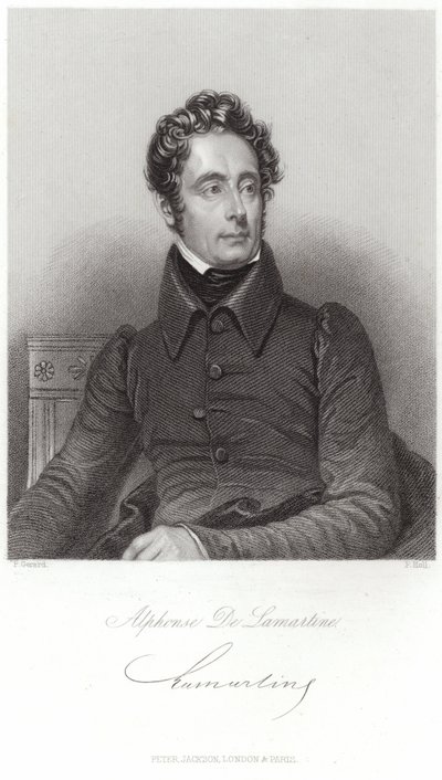 Portret Alfonsa de Lamartine autorstwa French School