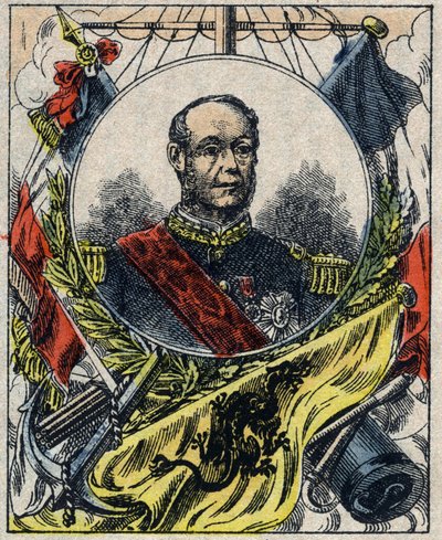 Portret Amedeusza Anatola Courbeta. Admirał francuski (1827-1885). autorstwa French School
