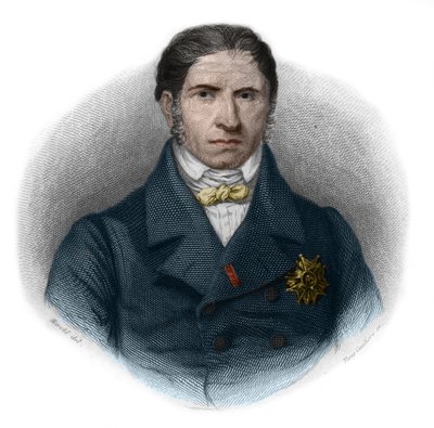 Portret Andre Marie Jean Jacques (Jean-Jacques) Dupina (1783-1865) (zwanego Dupin Starszy (Dupin aine), francuski adwokat i polityk. Zbiory prywatne. autorstwa French School