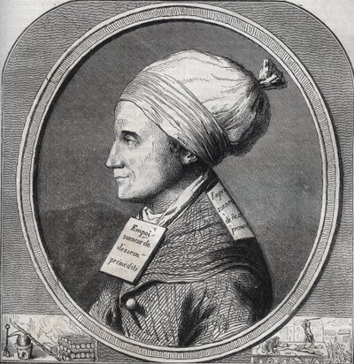 Portret Antoine-Francois (Antoine Francois) Desrues (1744-1777) Francuski truciciel - Grawerowanie w „Przyczyny celebres de tous les peuple” Armanda Fouquiera (1817-18?) 1858-1867 - kolekcja prywatna autorstwa French School