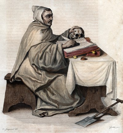 Portret Armanda Jeana le Bouthillier de Rance (1626-1700), francuskiego opata i założyciela cystersów trapistów. autorstwa French School