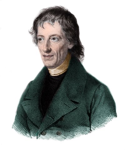 Portret Bernharda Placidusa Johanna Nepomuka Bolzano (1781-1848), czeskiego matematyka, logika, filozofa, teologa. autorstwa French School