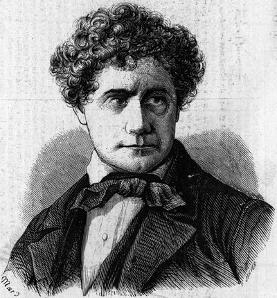 Portret Brighama Younga (1801-1877), amerykańskiego polityka i przywódcy Mormonów. Grawerowanie w „”Le Monde Illustré””n°39 z 9 stycznia autorstwa French School