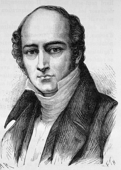 Portret Camille Hyacinthe Odilon Barrot (1791-1873), francuski polityk - w „L’Histoire de France” Henri Martina autorstwa French School