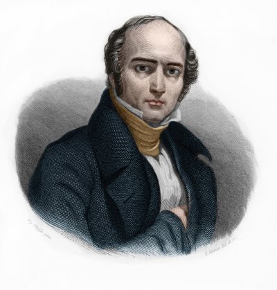 Portret Camille Hyacinthe Odilon Barrot (1791-1873), francuskiego polityka. w „” LIBRE DES SPEAKERS”” Louisa de Cormenina Timona. 1842. Kolekcja prywatna. autorstwa French School