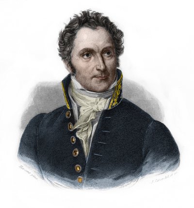 Portret Kazimierza Periera (1777-1832), francuskiego męża stanu. w „” LIBRE DES PERÉNERS” Louisa de Cormenina Timona. 1842. Kolekcja prywatna. autorstwa French School