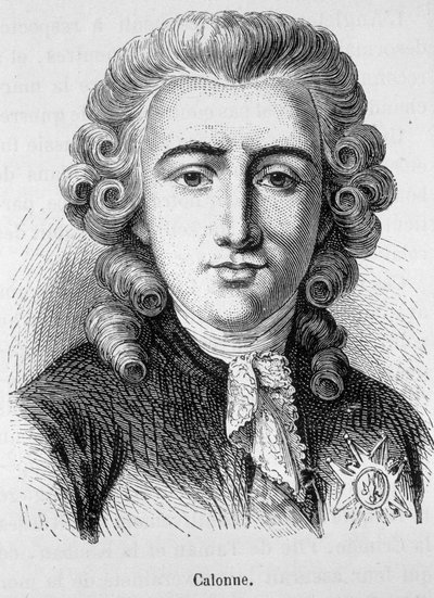 Portret Charlesa Alexandre de Calonne, francuskiego polityka (1734 -1802) - w ""L