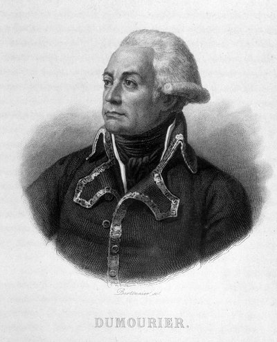 Portret Charlesa François Du Périer dit Dumouriez (1739 - 1823) Generał francuski - w rewolucji francuskiej Thiersa. 19 wiek autorstwa French School