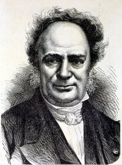 Portret Karola Fryderyka Kuhlmanna (1803 - 1881) - w „Albumie nauki”; wybitni uczeni; Wielkie odkrycia”” 1896. autorstwa French School