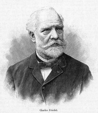 Portret Charlesa Friedla (1832-1899) francuskiego chemika i mineraloga. autorstwa French School