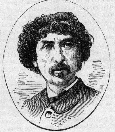 Portret Charlesa Garniera (1825-1898), francuskiego architekta. Grawer w „”Le Monde Illustré””n°890 z dnia 2 maja 1874 r. autorstwa French School