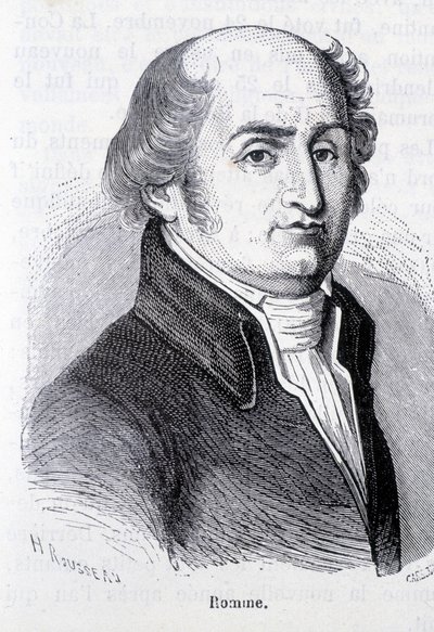 Portret Charlesa Gilberta Romme, francuskiego polityka (1750-1795) - w "L