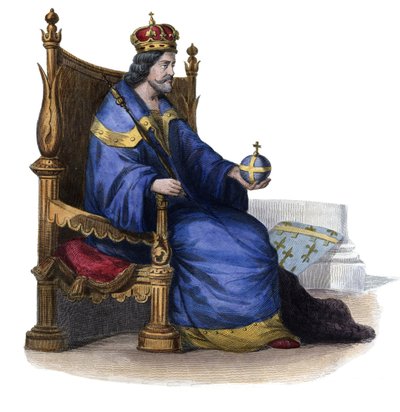 Portret Karola I Neapolitańskiego (1227-1285), króla Sycylii. autorstwa French School