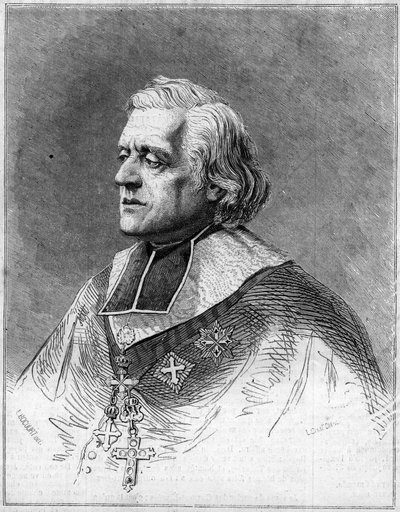 Portret Karola Józefa Eugeniusza de Mazenoda (1782-1861), wigilia Marsylii. Portret ryciny w „”The Illustrous World””n°216 z 1 czerwca autorstwa French School