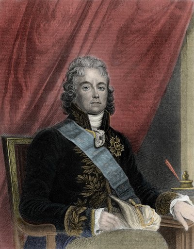 Portret Charlesa Maurice de Talleyrand Perigord (1754-1838), francuskiego polityka. autorstwa French School