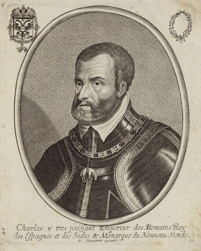 Portret Karola V, Świętego Cesarza Rzymskiego autorstwa French School