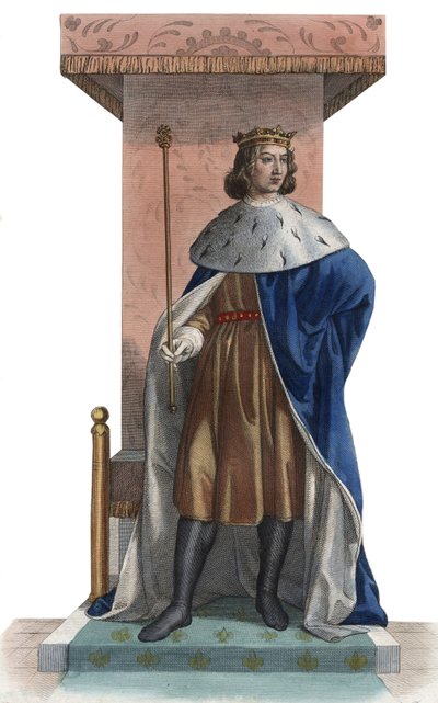 Portret Karola V Francji, zwanego Mądrym (1338-1380), króla Francji. autorstwa French School