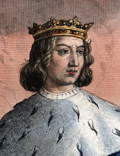 Portret Karola V Francji, zwanego Mądrym (1338-1380), króla Francji. autorstwa French School