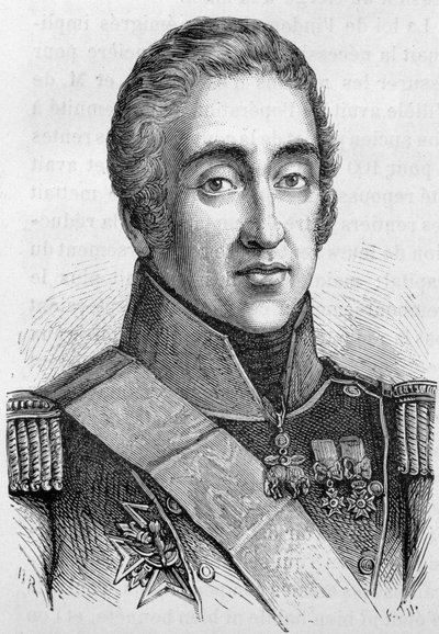 Portret Karola X, króla Francji (1757 - 1836) - w „Historii Francji” Henri Martina autorstwa French School
