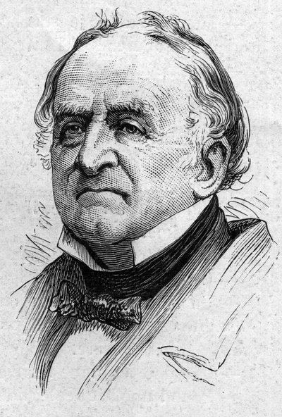 Portret Charlesa de Viel Castel (Viel-Castel) (1800-1887), francuskiego dyplomaty i akademika. Grawer w „”Le Monde Illustré””n°883 z dnia 14 marca 1874 r. autorstwa French School