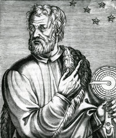 Portret Krzysztofa Kolumba z „Prawdziwych portretów i życia mężczyzn” Andre Thevet autorstwa French School