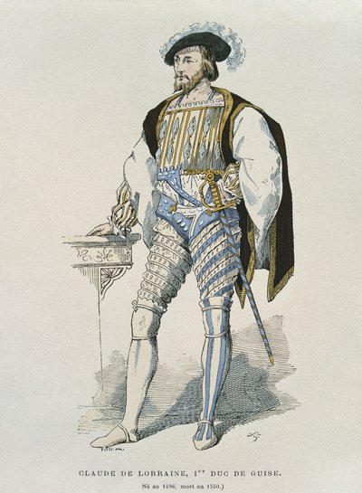 Portret Claude de Lorraine (1496-1550) księcia Guise autorstwa French School