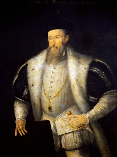 Portret Klaudiusza I Lotaryngii (zamek Conde-sur-Moselle autorstwa French School