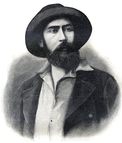 Portret doktora Noela Eugene Ballaya (1847-1902), francuskiego badacza i administratora kolonialnego, drugiego gubernatora generalnego francuskiej Afryki Zachodniej (AOF lub A.O.F.) Rycina 1902. Kolekcja prywatna. autorstwa French School