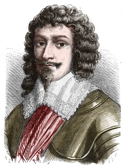 Portret księcia Henryka II Montmorency (Montmorenci) (1595-1632) Rycina z końca XIX wieku autorstwa French School