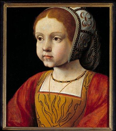 Portret dziecka Eleonory Habsburgów, królowej Portugalii, a następnie Francji (1498-1558) Malarstwo szkoły francuskiej. XVI w. niedz. 0,3x0,23 m wersal, muzeum zamku autorstwa French School