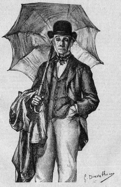 Portret Ernesta Legouve (1807-1903), francuskiego poety, powieściopisarza i dramaturga, członka Akademii Francuskiej. Grawer w „La gazette du dimanche” z 9 stycznia autorstwa French School